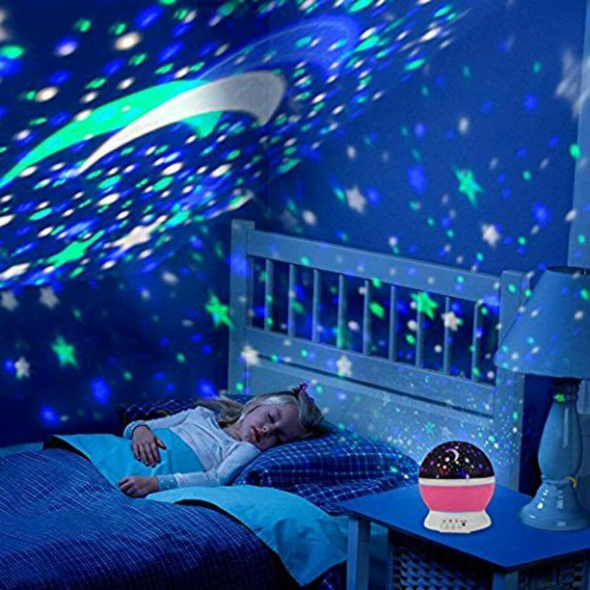 Nursery Ceiling Projector Night Light With Moving Stars | Shelly Lighting