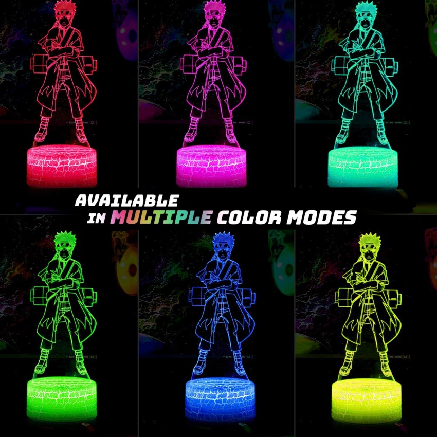 Veeki Night Light 3d Anime Led Light 3d Visual Illusion Lamp Touch 7 Color  Change Remote Control 16 Tone Acrylic Led Lamp Anime Led Light For Kids Ani   Fruugo IN