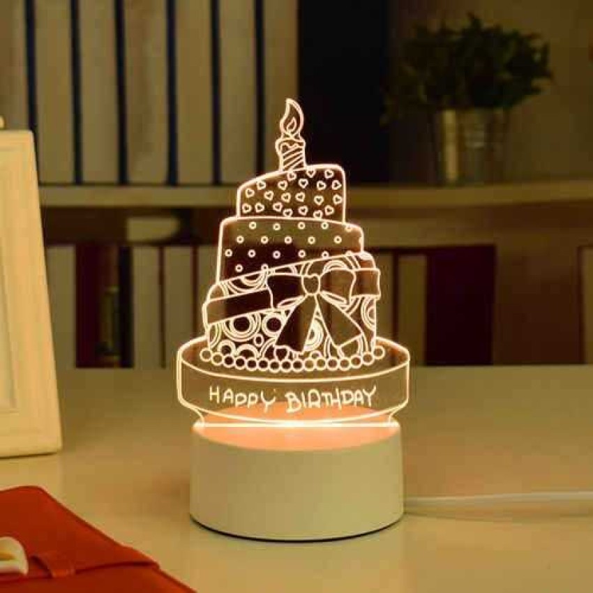 LED Lights Cake Topper Heart/Wedding Cake Topper Love On The Bench