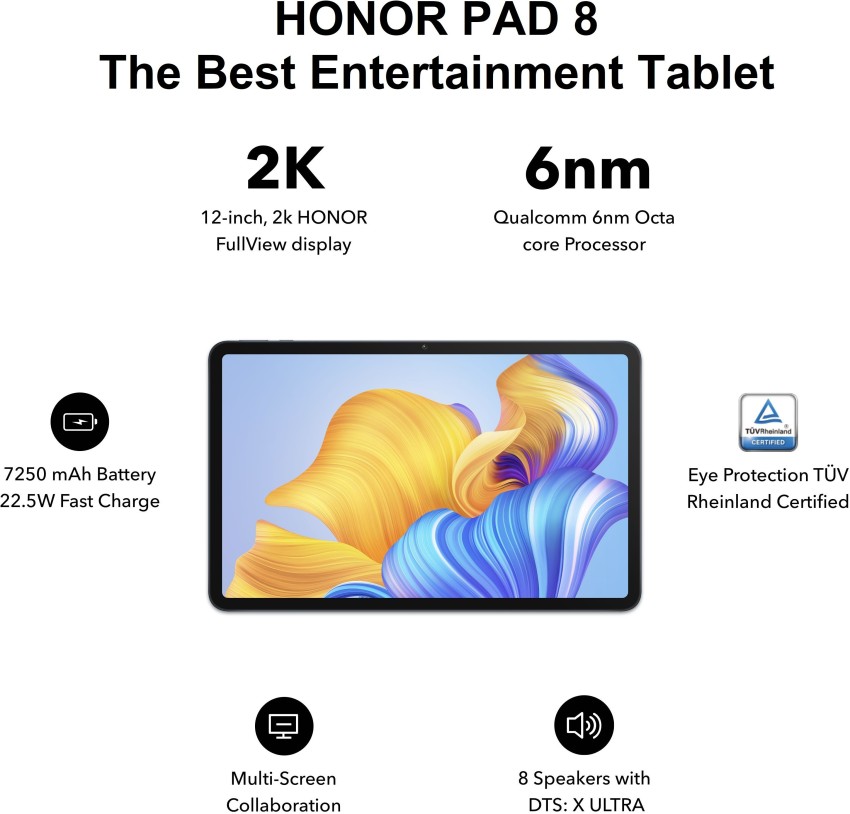 Honor Pad 8 4 GB RAM 128 GB ROM 12 inch with Wi-Fi Only Tablet