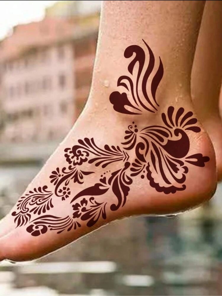 Buy Temporary Tattoo Kit with 84pcs Tattoo Stencils Tattoos Ink Temporary  Tattoo Ink 5 Bottles with 3 Colors for Art Paintng Women Men Kids Online at  desertcartINDIA