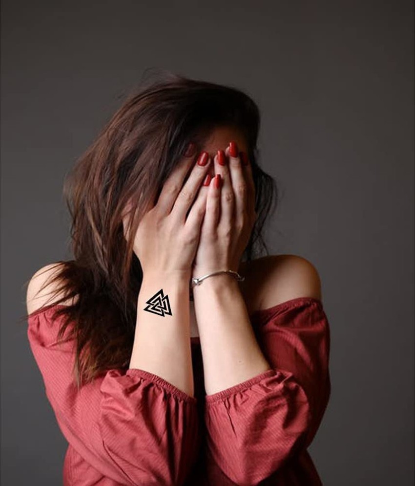 15 Outstanding Double Triangle Tattoo That One Should Try - Psycho Tats