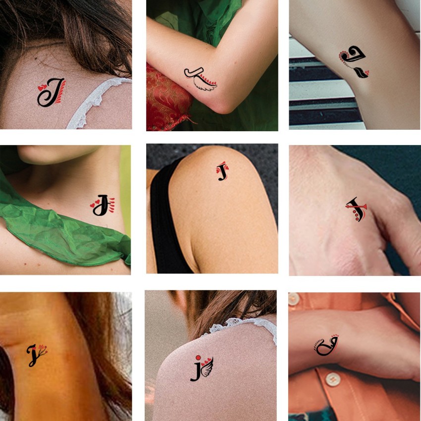 J Name First Letter Tattoo Illustration Stock Illustration 1722008884   Shutterstock
