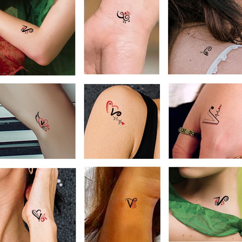 C Name Alphabet Tattoo Waterproof For Men and Women Temporary Body Tat   Temporarytattoowala
