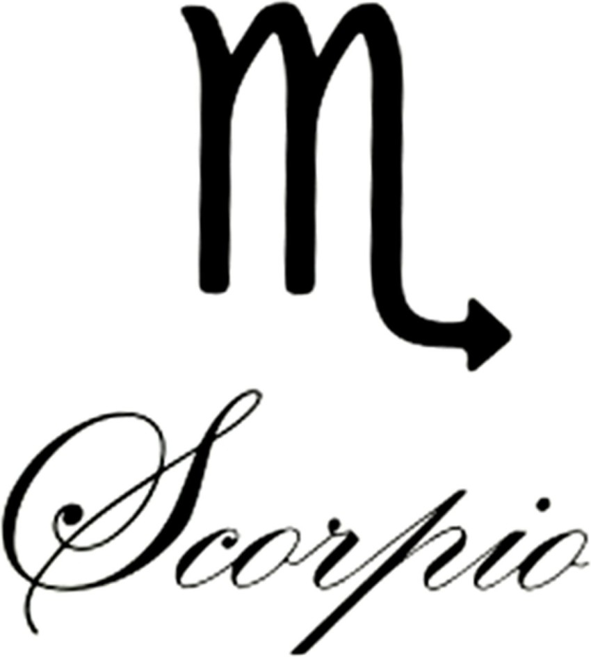 Scorpio Temporary Tattoos  Scorpio Star Sign Zodiac Collection Scorpio  Temporary Tattoos  Amazonca Clothing Shoes  Accessories