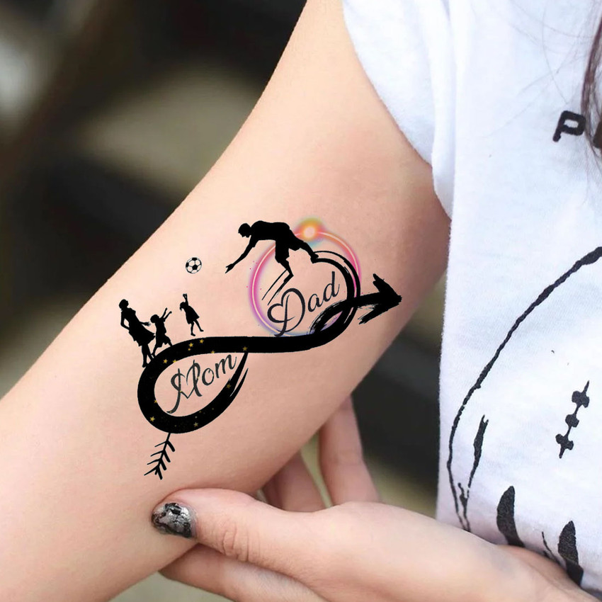 Mother And Daughter Infinity Tattoos