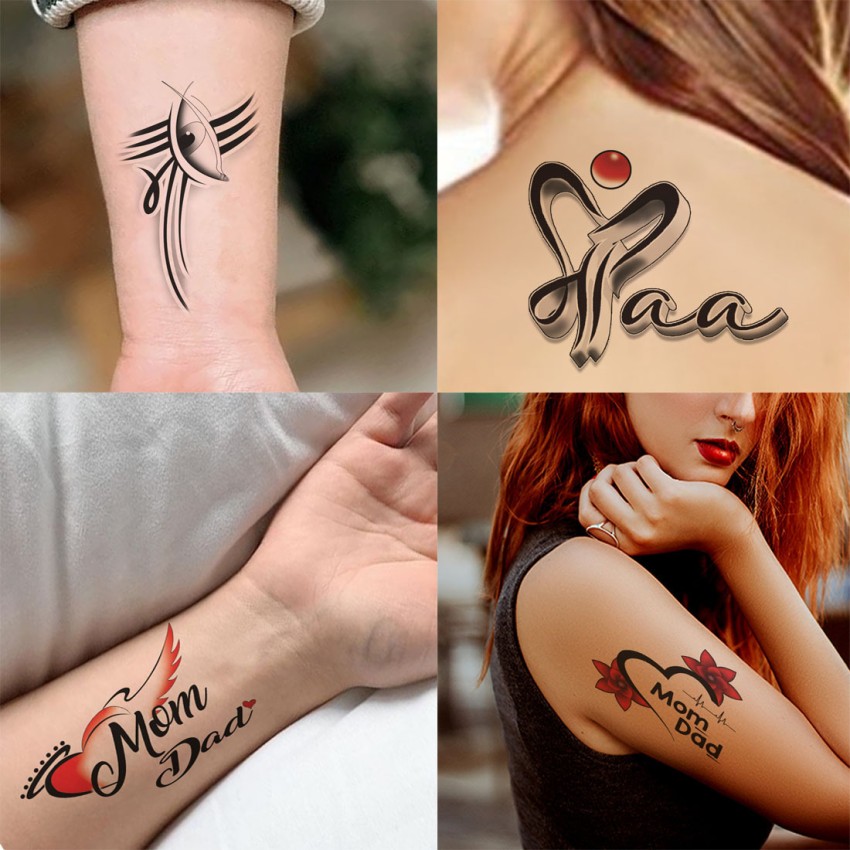 Maa Paa Calligraphy Tattoo  Ace Tattooz