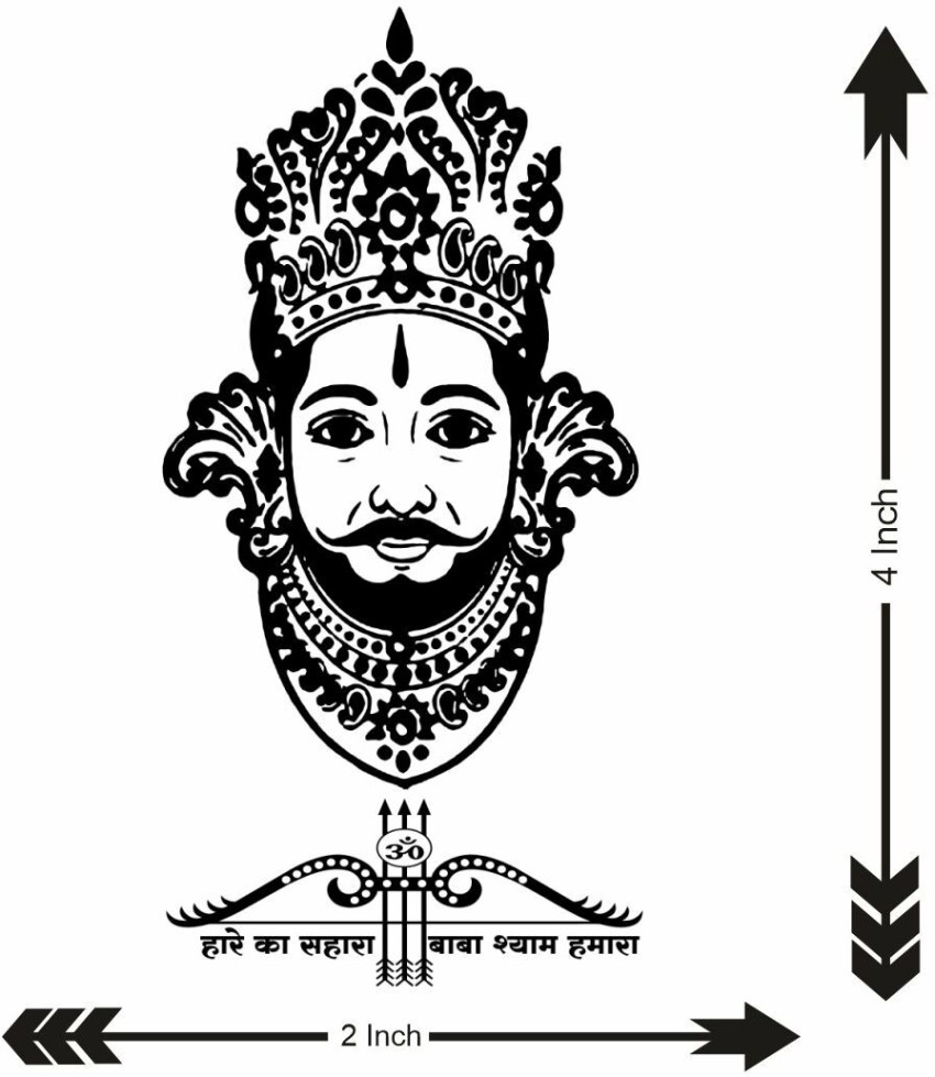 Shyam ji ka pyara sa face tattoo design by me Jo bhi Shyam ji ka Bhakta  Hoga wo Jayshree shyam comments me jarur likhna   Instagram