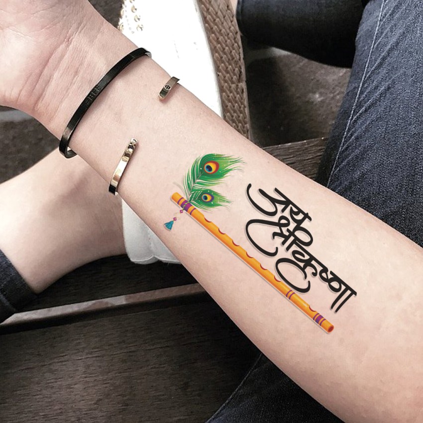 Details more than 69 radha krishna name tattoo designs latest  thtantai2