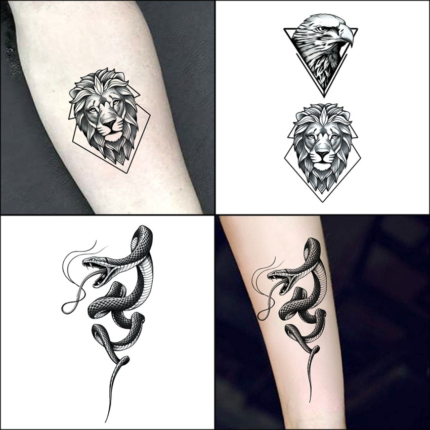 Tattoo uploaded by Christian  Side view of lion statue biting snake   Tattoodo