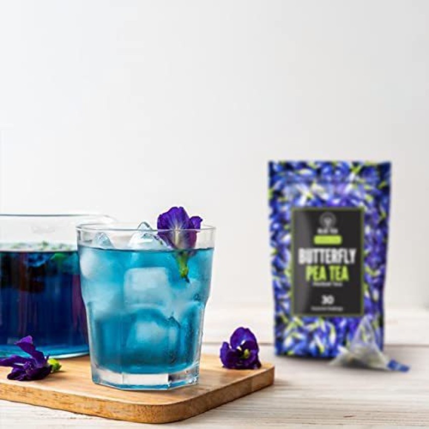 Buy Butterfly Pea Flower Tea Bag Online  Blue Tea  Caffeine Free  Deja  Brew