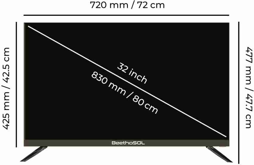 Dyanora Sigma 80 cm (32 inch) HD Ready LED Smart Linux TV with 30