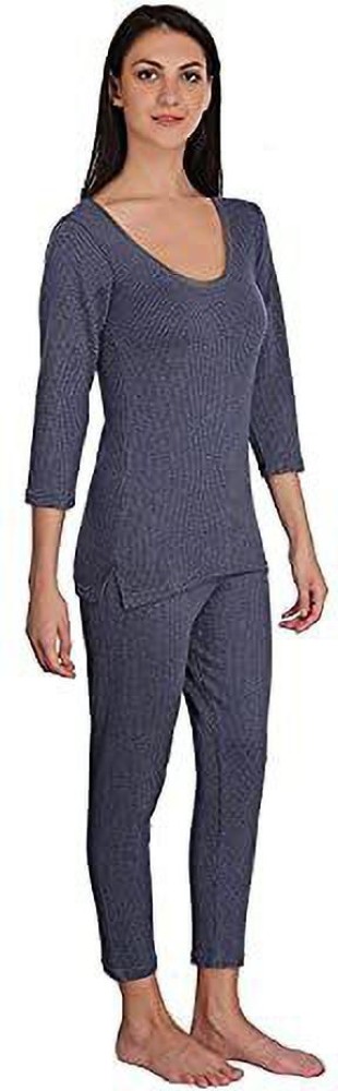 CITIZEN Thermal Winter Inner Wear Sleeveless Top & Pajama Set For