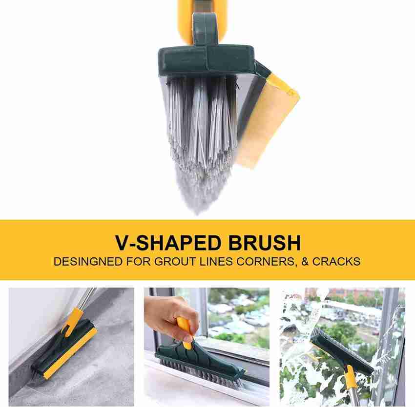 2-in-1 Brush Tool Scrub Brush Grout and Corner Scrubber