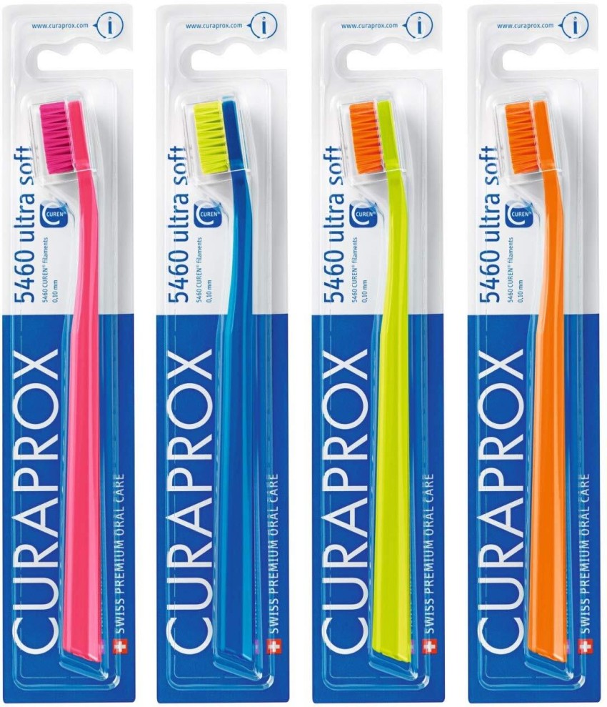 Dr. Reddy's Curaprox CS 5460 Toothbrush | Extra soft & gentle bristles |  Swiss Oral Care | 5460 Densely packed Curen bristles | Reaches all the