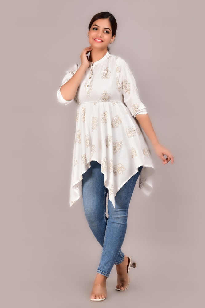 White High Low Kurti Decoration Material: Laces at Best Price in Jaipur |  Ellegent Exports Pvt. Ltd.