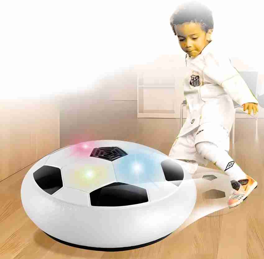 Football Indoor Floating Hoverball Soccer | Air Football Pro | Original  Made In India Fun Toy For Boys And Kids (Silver)