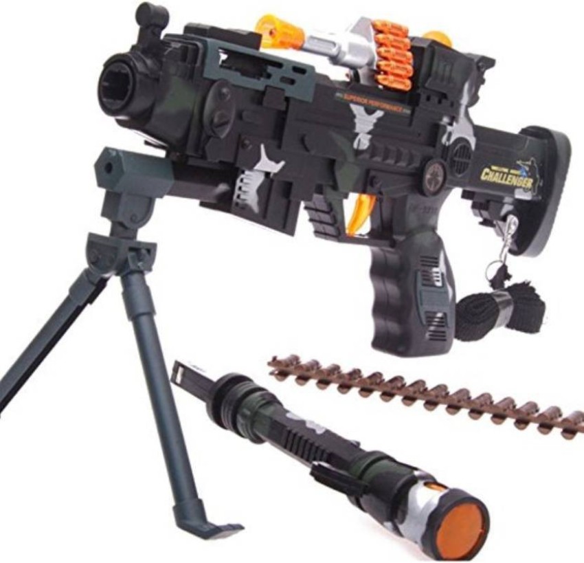 Lights and Sounds Dinosaur Machine Gun with Tripod 