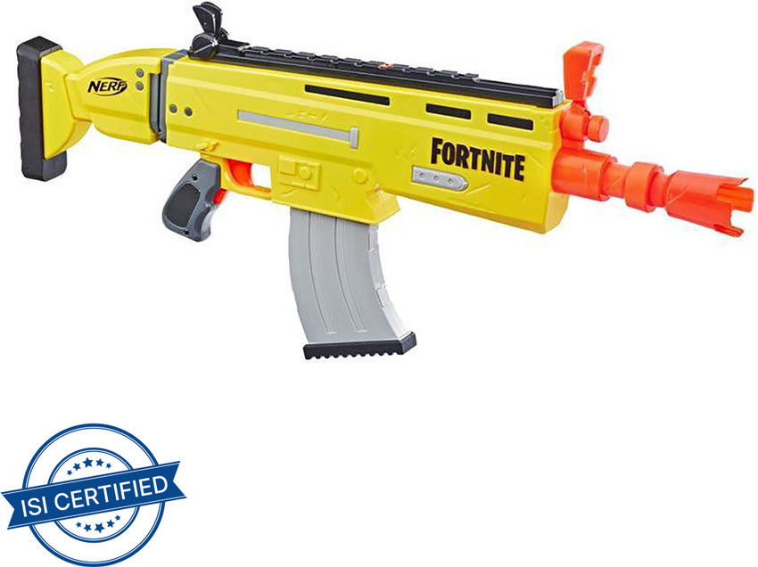  NERF Fortnite AR-L Elite Dart Blaster - Motorized Toy Blaster,  20 Official Fortnite Elite Darts, Flip Up Sights - for Youth, Teens, Adults  : Toys & Games