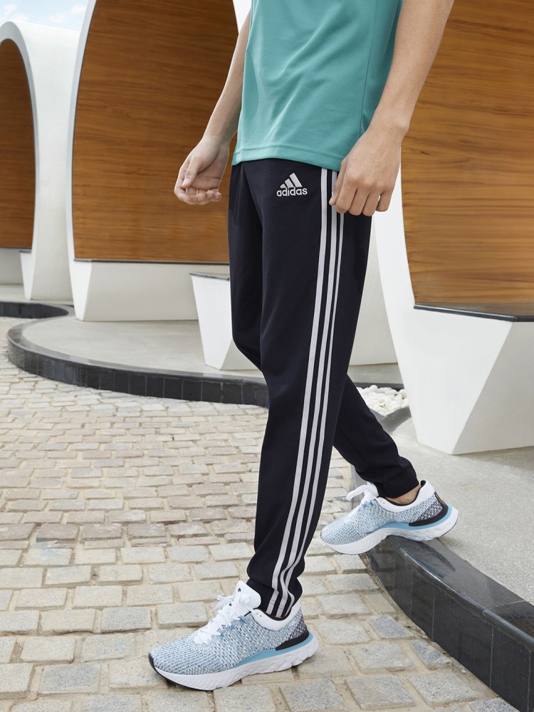 ADIDAS Striped Women Black Track Pants  Buy BlackWhite ADIDAS Striped  Women Black Track Pants Online at Best Prices in India  Flipkartcom