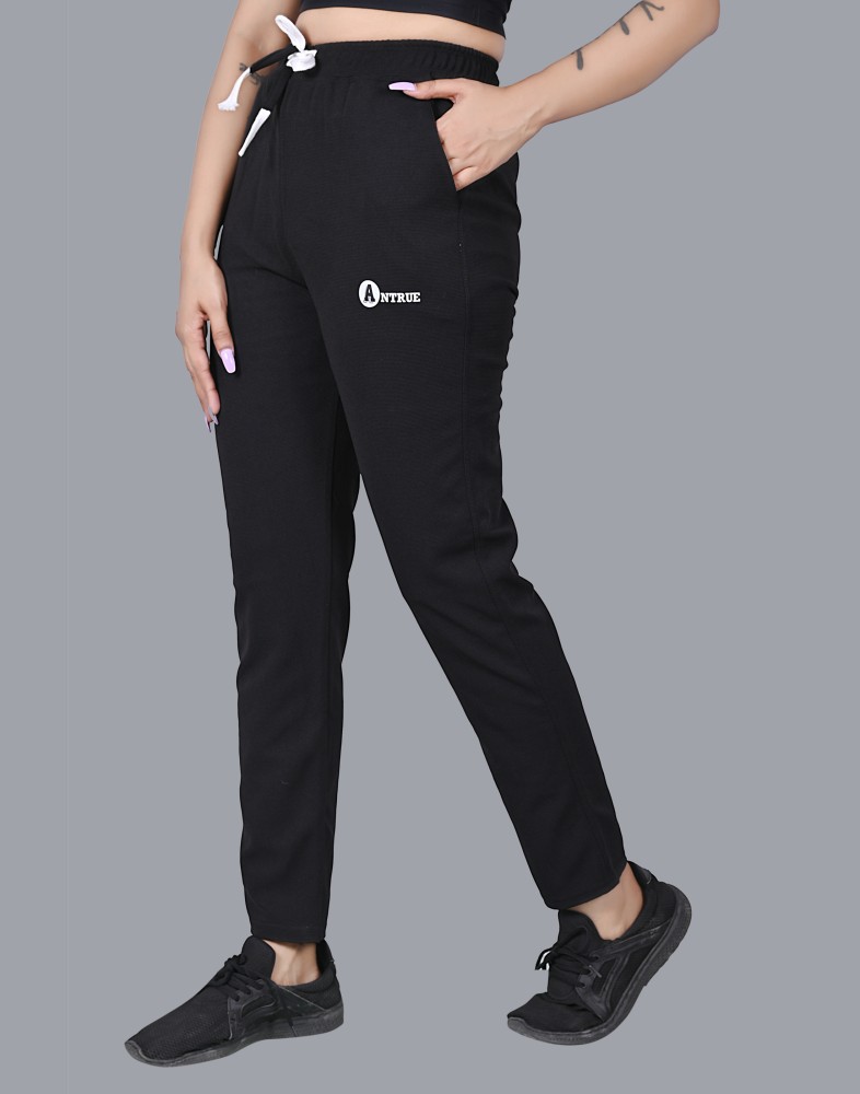Harvard Women Black Solid Cropped Track Pants – Wholesale Price App
