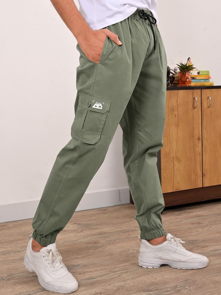 Buy Men Solid Regular Fit Green Jogger Pants Online  716775  Allen Solly