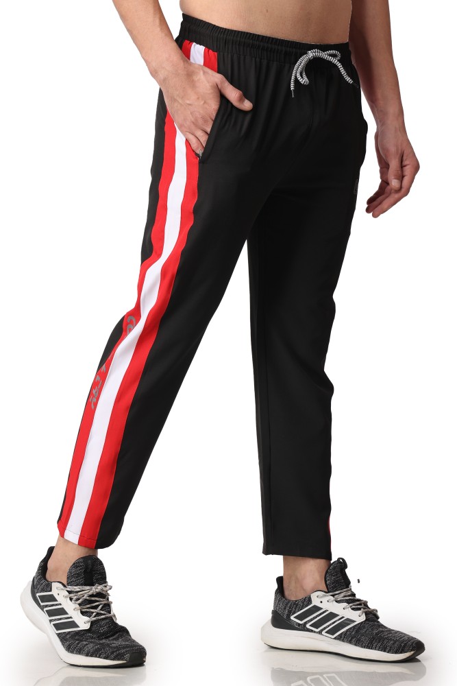 Buy BLUECON Lower for Men Red and Black Solid Cotton Track Pants for Men  Red Black at Amazonin