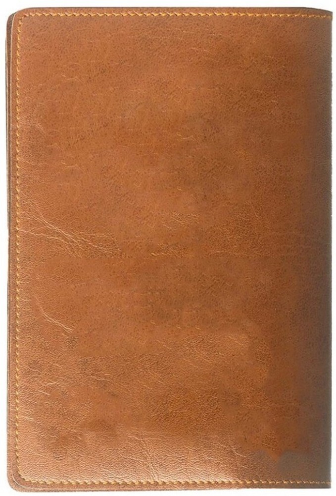 The Messy Corner Tan Vegan Leather Unisex Passport Cover