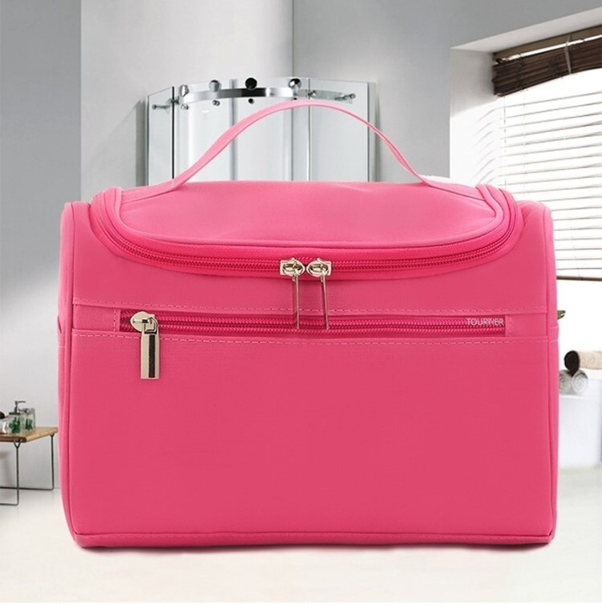 TOURTIER Cute Large Cosmetic Travel Makeup Bag for Women & Men