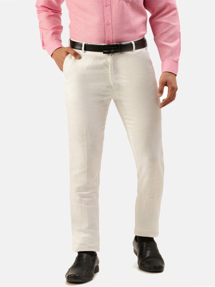 Buy Ivory White Linen Trouser for Men  Beyours  Page 2