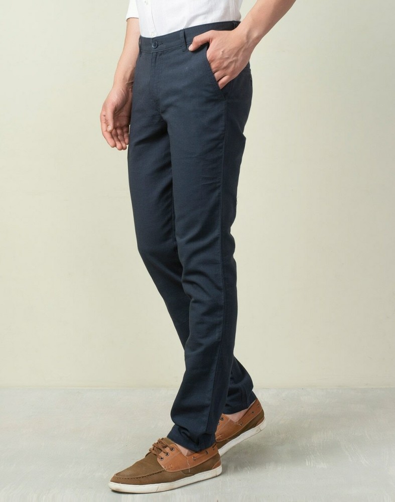 Buy Dark Blue Trousers  Pants for Men by Fabindia Online  Ajiocom