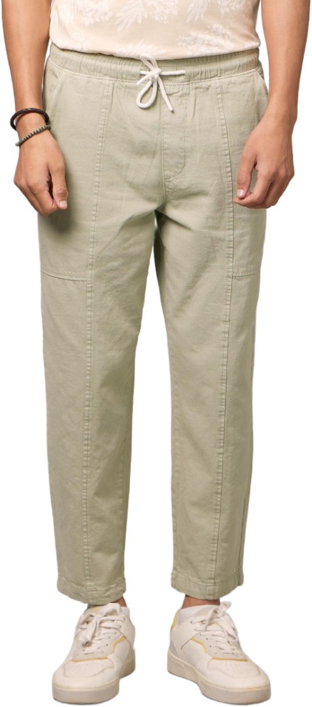 Buy celio Brown Slim Fit Mid Rise Trousers for Men Online  Tata CLiQ