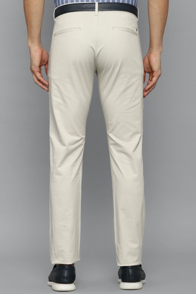 Buy Allen Solly Brown Cotton Slim Fit Trousers for Mens Online  Tata CLiQ