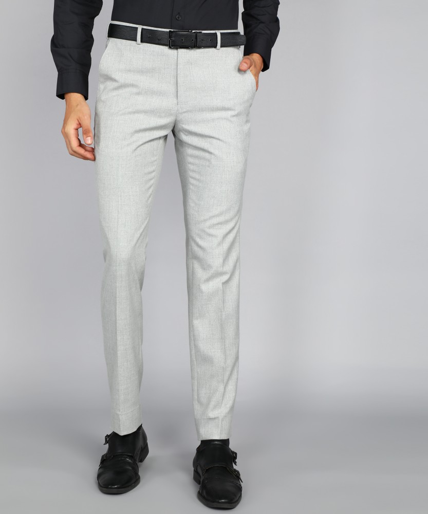 Buy Raymond Navy Regular Fit Flat Front Trousers for Mens Online  Tata  CLiQ