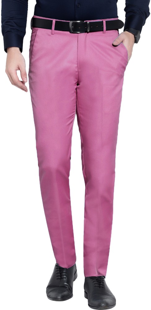 John Lewis Straight Leg Trousers Bright Pink 8