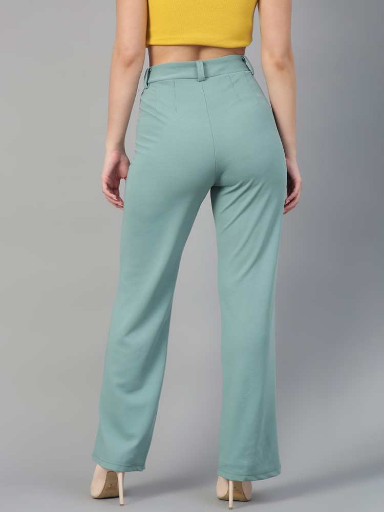 Women Trekking Trousers MT500 Mint Green