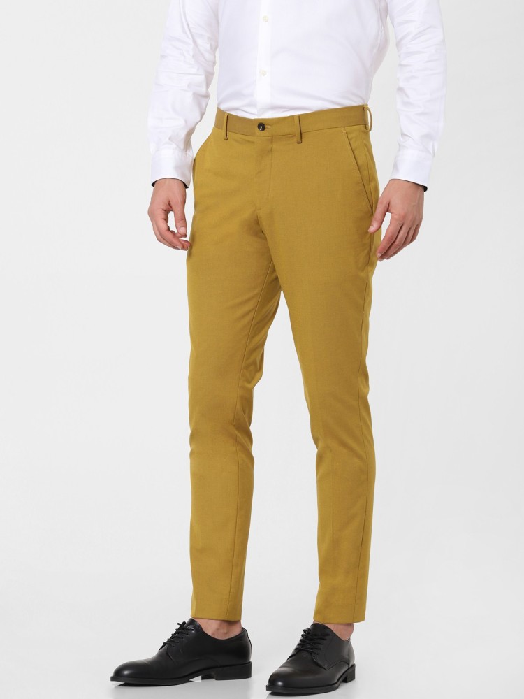 SELECTED HOMME Casual Trousers  Buy SELECTED HOMME Green Mid Rise Organic  Cotton Pants Online  Nykaa Fashion