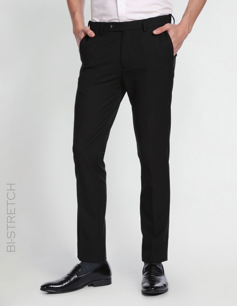 Buy ARROW Solid Polyester Slim Fit Mens Work Wear Trousers  Shoppers Stop