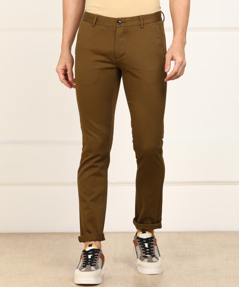 Buy Brown Trousers by Aditya Birla Fashion online  Looksgudin