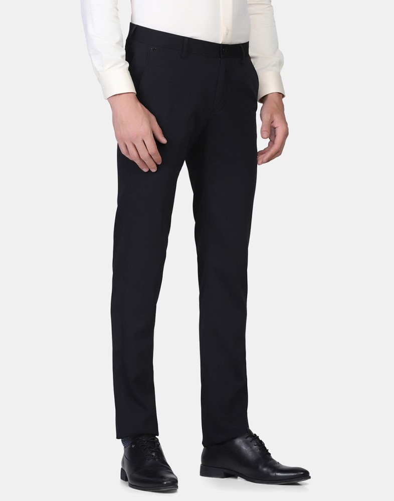 Buy Blackberrys Black B 90 Regular Fit Formal Trousers  Trousers for Men  1138241  Myntra