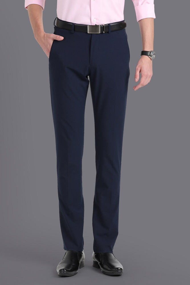 High Quality Louis Philippe Plated Cotton Trousers👖