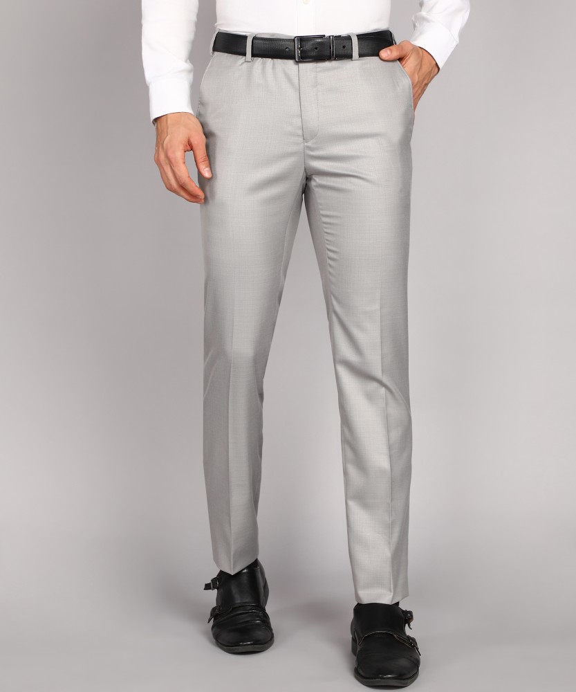 Formal Slim Fit Men Grey Trousers  Buy Formal Slim Fit Men Grey Trousers  Online at Best Prices in India  Flipkartcom