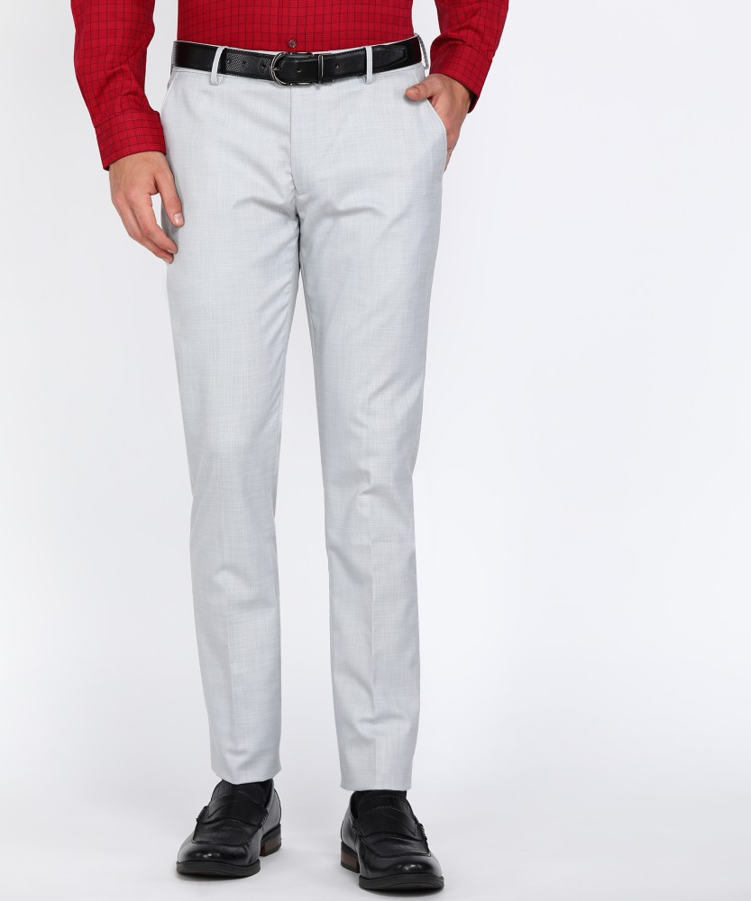 PETER ENGLAND Slim Fit Men Grey Trousers  Buy PETER ENGLAND Slim Fit Men Grey  Trousers Online at Best Prices in India  Flipkartcom