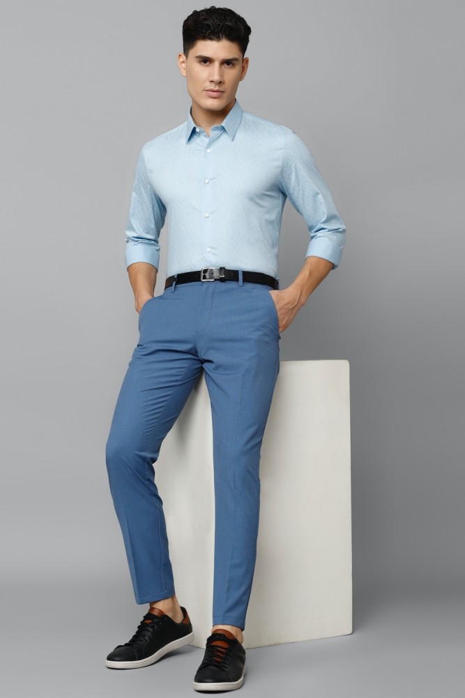Louis Philippe Sport Casual Trousers, Louis Philippe Blue Trousers for Men  at louisphilippe.abfrl.in