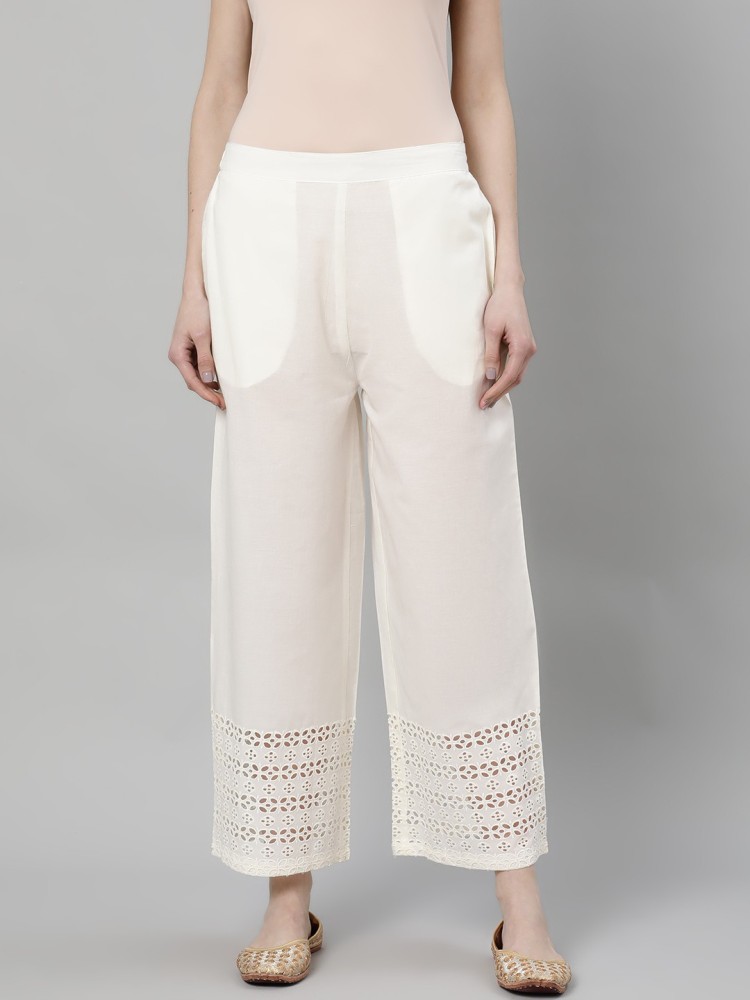 Aggregate 68+ white wide trousers best - in.cdgdbentre