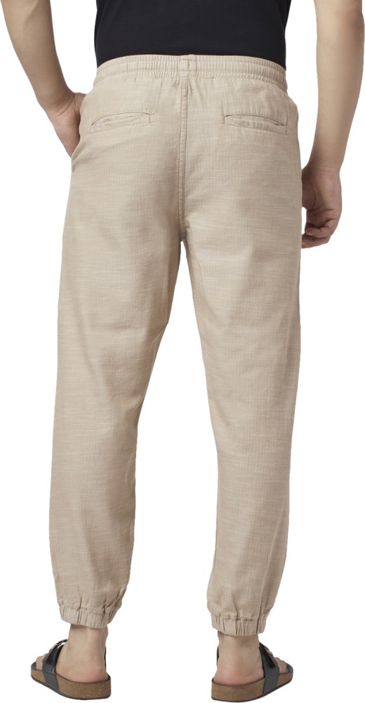 People by Pantaloons OffWhite Cotton Mid Rise Pants