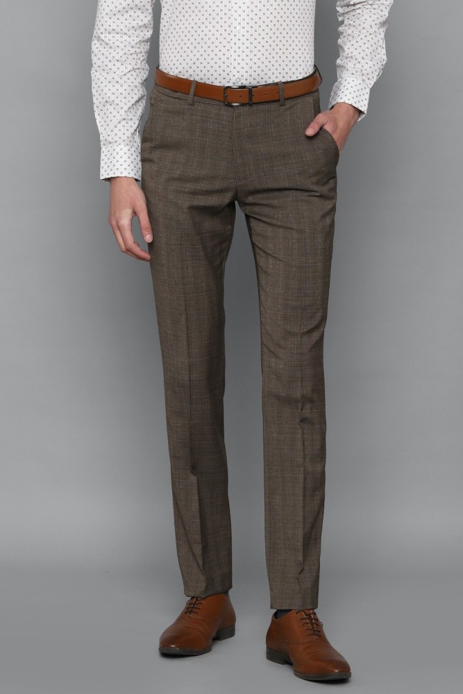 Buy Louis Philippe Grey Linen Milano Fit Formal Trousers  Trousers for Men  1442344  Myntra