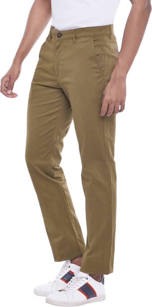 KETCH Tapered Men Brown Trousers  Buy KETCH Tapered Men Brown Trousers  Online at Best Prices in India  Flipkartcom