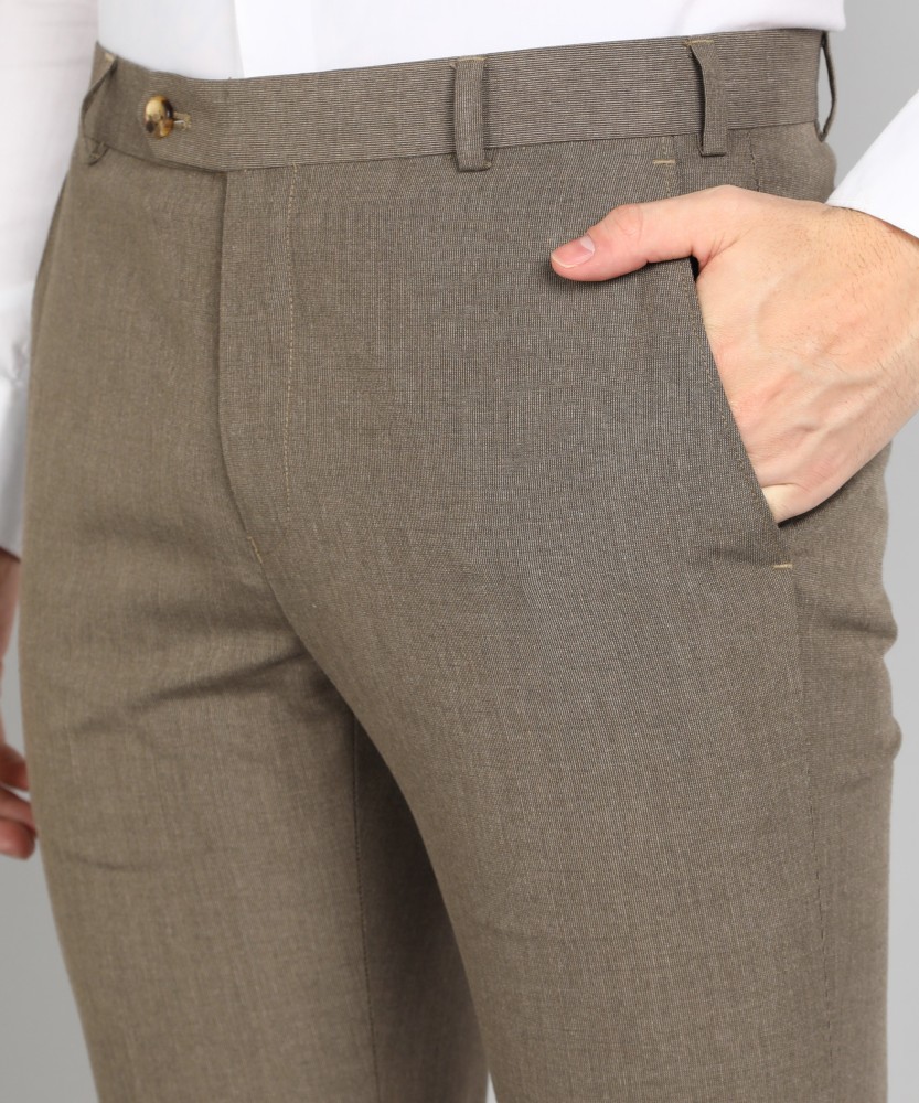 Buy Men Beige Solid Regular Fit Casual Trousers Online  659590  Peter  England