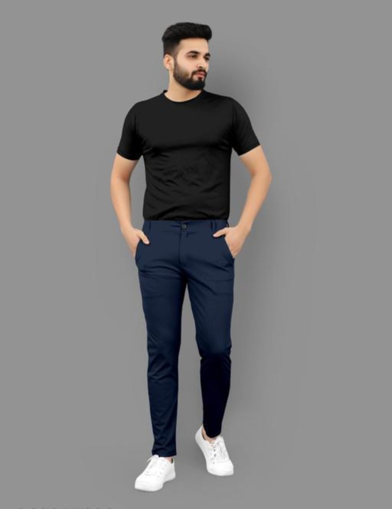 Buy Navy Blue Trousers  Pants for Men by VAN HEUSEN Online  Ajiocom